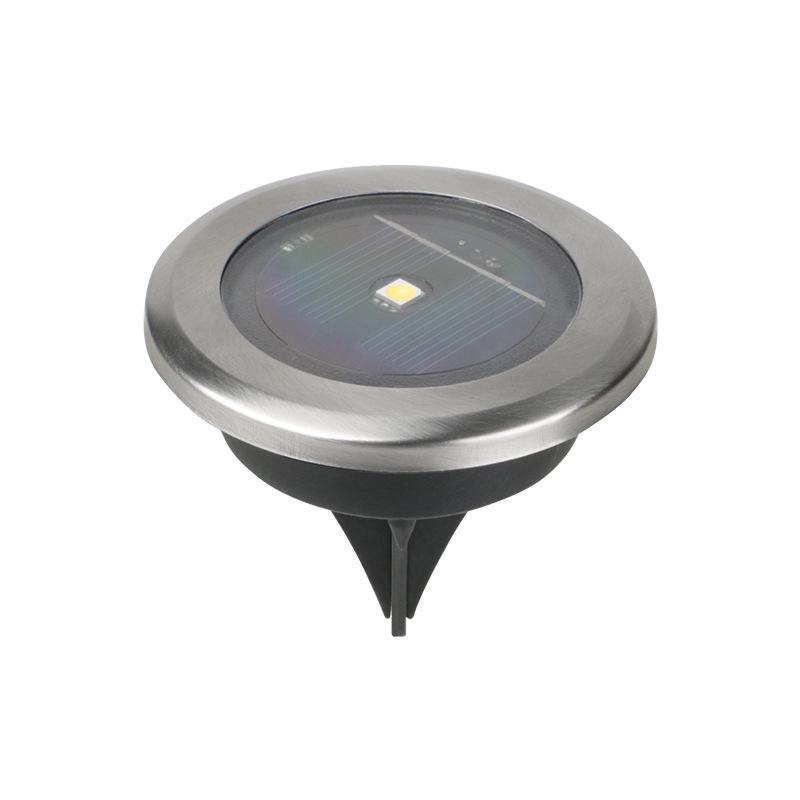 New Model Solar-Powered Stainless Steel Lawn Light – Light-Controlled Waterproof Ground Lamp for Gardens and Courtyards.