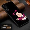Cute Mafalda Girl Fashion Pattern Phone Case For Samsung Galaxy S25 S24 S23 S22 S21 S20 Plus Ultra Note20 Soft Black