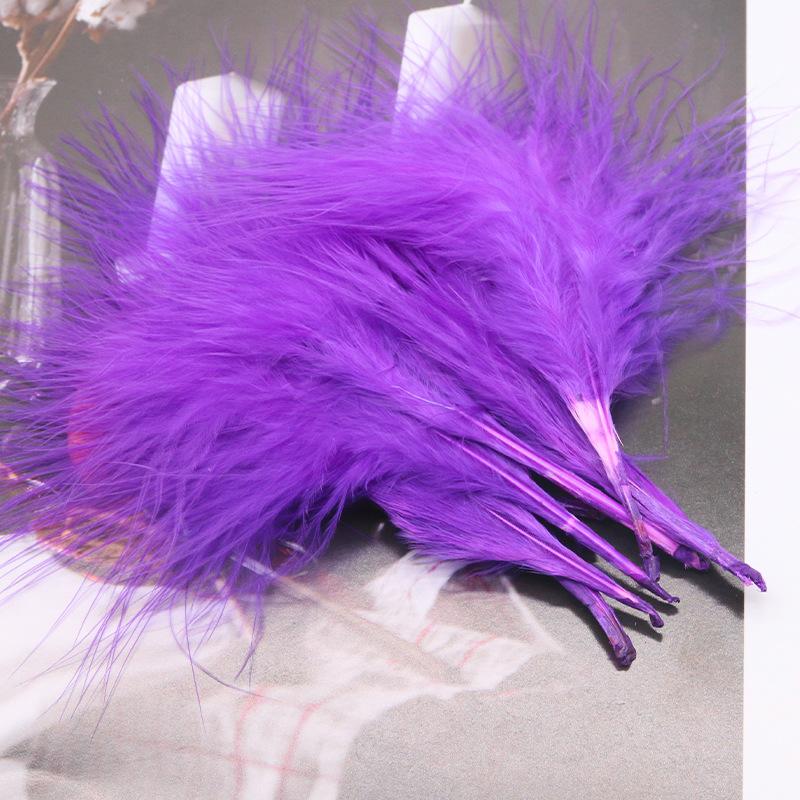 Blood vessel velvet feather turkey feather jewelry cat toy cat stick handicraft dream catcher decorative material