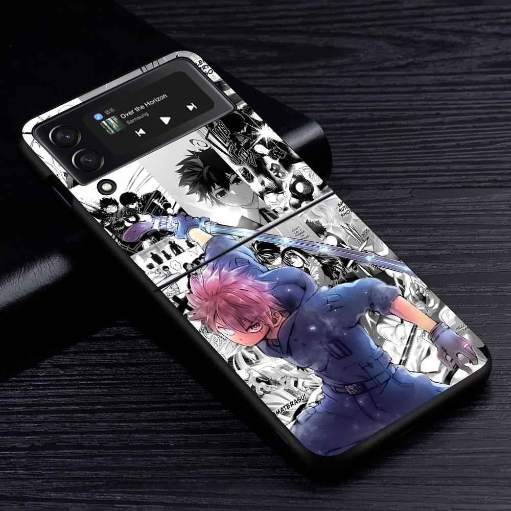 Mission Yozakura Family Case for Samsung Galaxy Z Flip4 Flip3 5G PC Hard Cell Phone Shell Z Flip 4 3 Black Zflip4 Zflip3 Cover