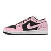Jordan Air Jordan 1 Abrasion Resistant Low Top Vintage Basketball Shoes Women's Black Pink DC0774-101(Team773-)