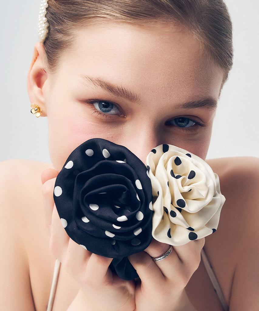 Dana Burton Olivia Dot Floral Scrunchie