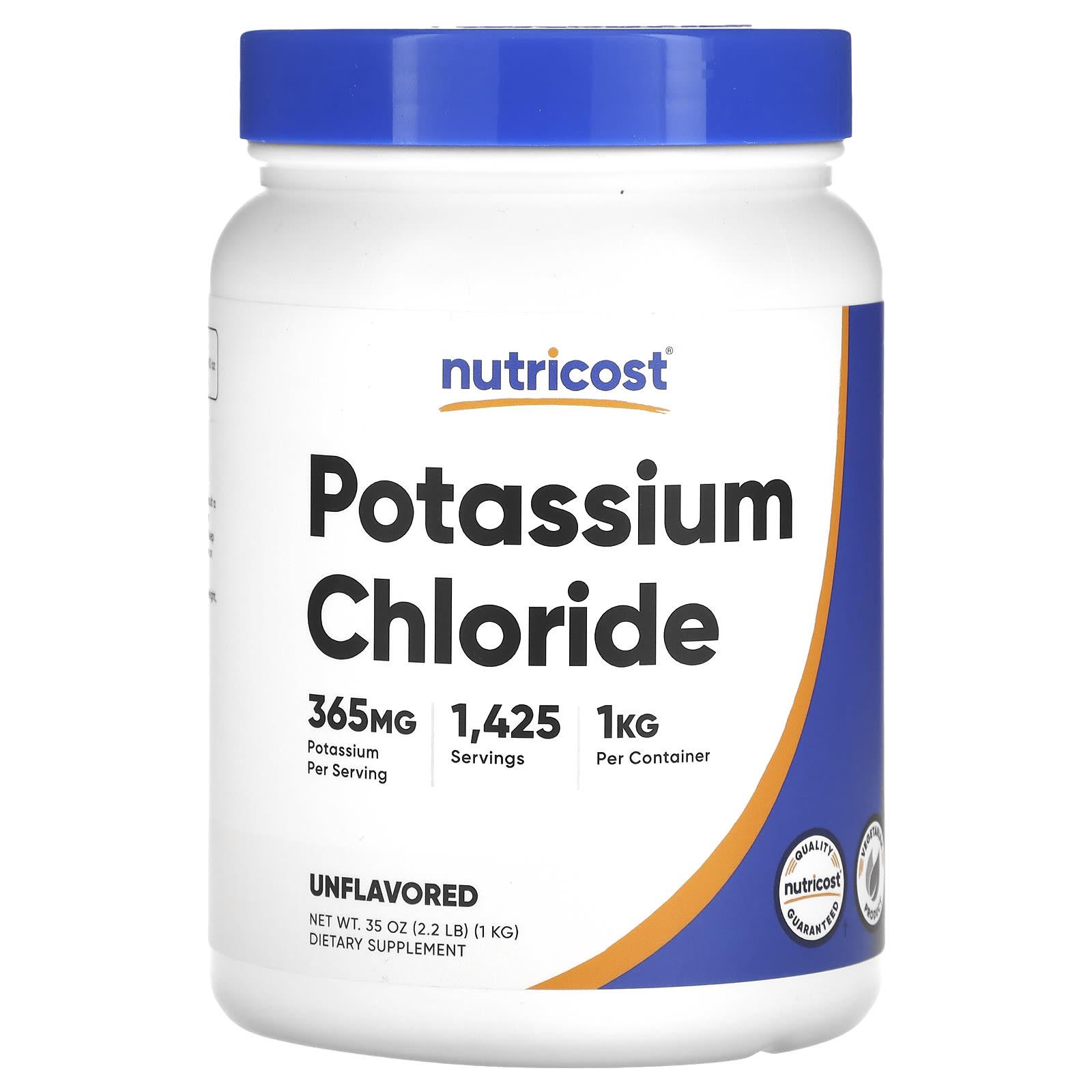 

Potassium Chloride, Unflavored, 1Kg(2.2Lb)