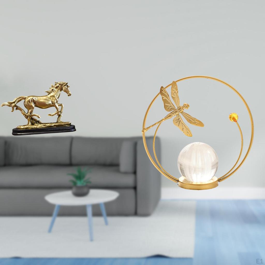 Crystal Figurine Sculpture Ornament Statue for Desk Living Room Bedroom Office Home Decor Bookcase