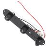 Guitar Control Plate Metal for TL Chrome Plated Prewired Circuit Board Replacement AccessoriesBlack