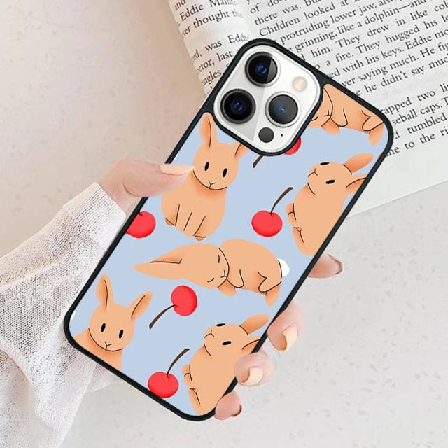 Bunny Rabbits Phone Case For iPhone 17 Air 15 16 Cover 11 13 14 Pro Max 12 Plus Max Fundas