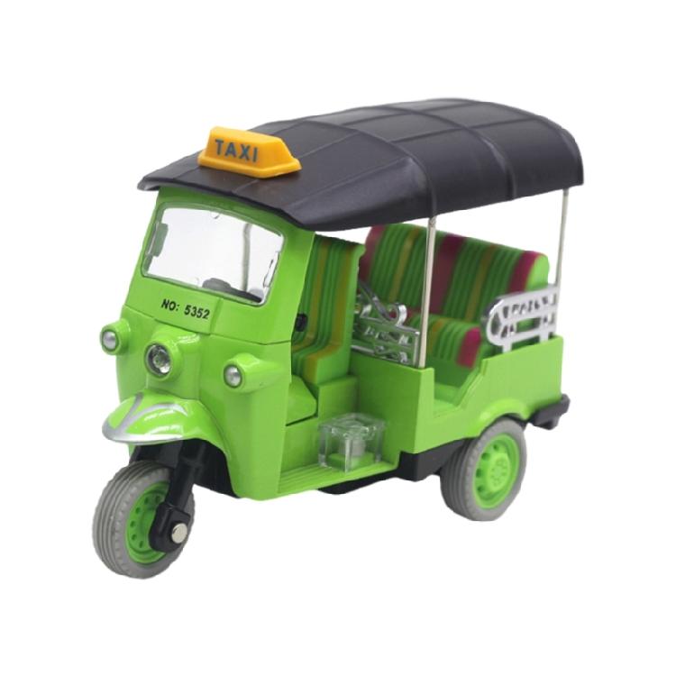 Cute Thai Tricycle Model Toy Alloy Tricycles Vehicle for Kids and Home Decoration with Vibranted Color and Alloy