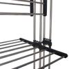 Multi-Functional Wing-Shaped Folding Clothes & Diaper Drying Rack - Mobile Stainless Steel Floor Rack