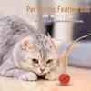 Elastisches Federfußball-Katzen-Spielzeug zur Selbstbeschäftigung