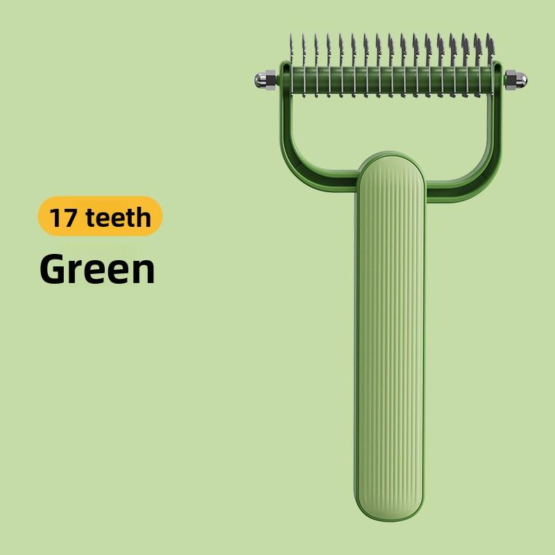 Grzebień do usuwania kołtunów u zwierząt, Uniwersalny grzebień do usuwania sierści u psów i kotów, Grzebień do kołtunów dla psa, Szczotka do usuwania sierści kota, Cienki grzebień ze stali nierdzewnej