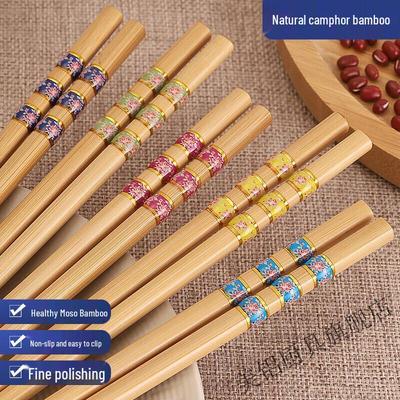 HDST Premium Karbonisierte Bambusstäbchen mit Blumenmuster