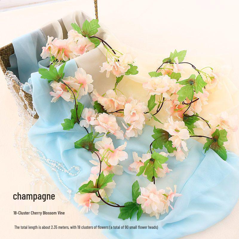 Cherry Blossom Vine Wall Hanging for Outdoor and Indoor Ceiling Decor