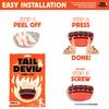 TAIL DEVIL Skateboard Tail Parts (Red)