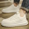Four Seasons Trend Men's Fashion Casual Shoes College Style Low-top Thick-soled Heightening Shoes Students Wear White Shoes 2025