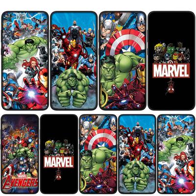 Cover for iPhone 15 14 Xiaomi Redmi Note 13 12 11 Pro Max X 8 7 9 XR Samsung Galaxy S24 S23 OPPO A15 Huawei Marvel Avengers Spider Iron Man Phone Case