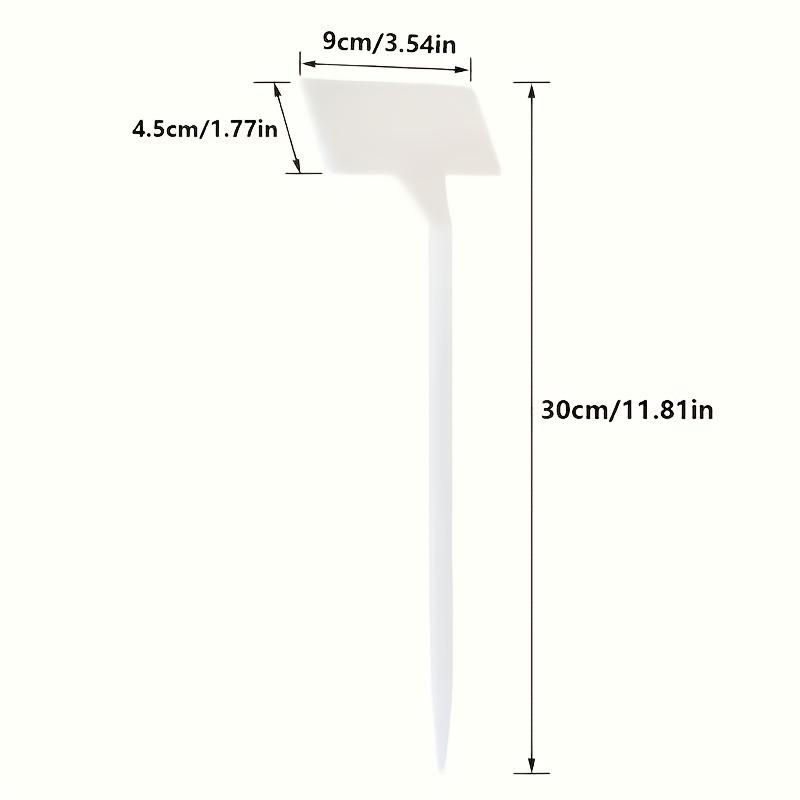 50pcs Heavy-Duty Waterproof Garden Plant Labels T-Shaped with Writing Surface for Herbs Vegetables Flowers Indoor/Outdoor Garden