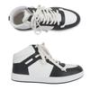 Excellent HERMES High Cut Sneakers Inject White Black Leather Mens 43.5 Used