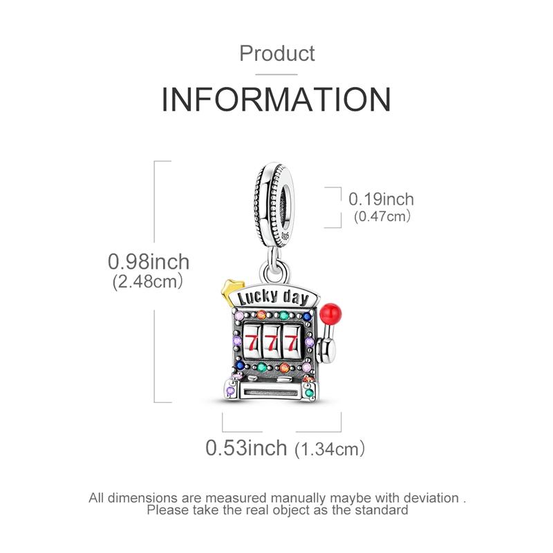 1PCS Charm For DIY Making Bracelet 925 Silver Original Shine Zircon Charms Jewelry Wedding Birthday Gift For Women Mom Friend