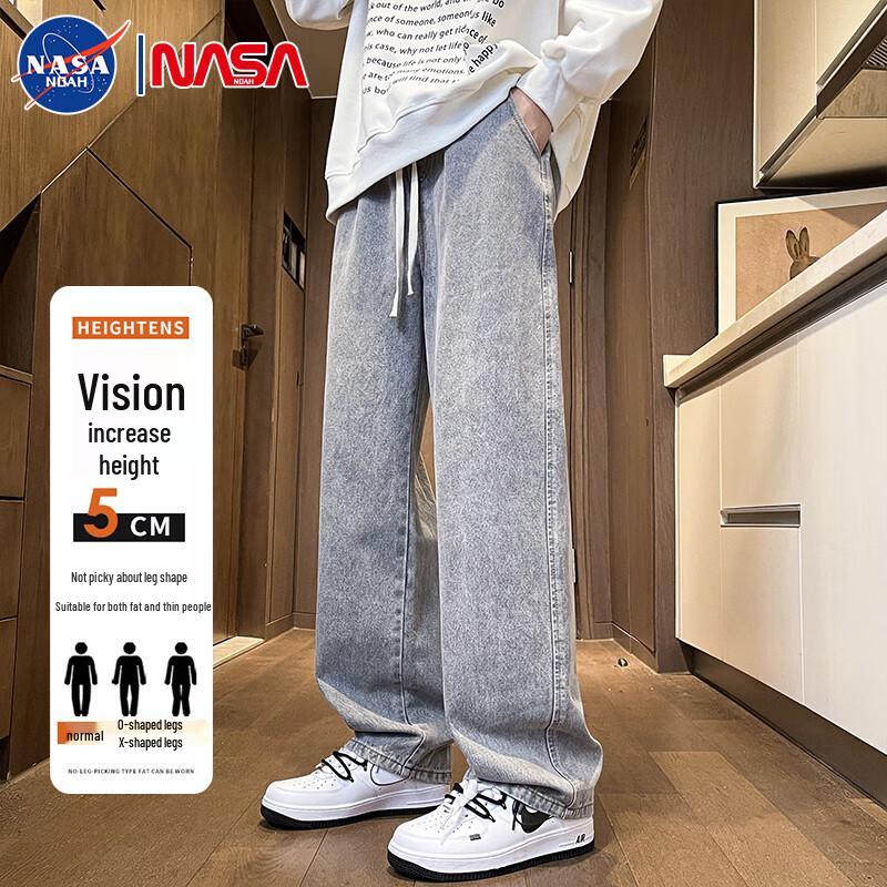 

Мужские джинсы прямого кроя NASA NOAH с эффектом потертости 2XL