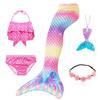 Fancy Mermaid Tail Girls Mermaid Tail for Swimming Costume Mermaid Costume Swimwear Swimsuit Cosplay Birthday Party Halloween