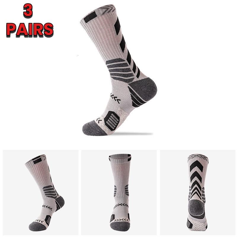

3 пары носков для спорта на открытом воздухе для мужчин и женщин, подходят для фитнеса, пешего туризма, баскетбола, футбола, езды на велосипеде и бега EU38-44