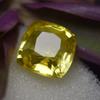 8.56 Ct Natural Square Shape Yellow Sapphire Loose Gemstones Certified For Gift