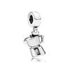 European Green Clover Cactus Shoe Pendant 925 Sterling Silver Beads Fit Fashion Bracelet For Women Jewelry Making