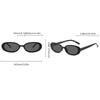 5PCS Ladies' Oval Frame Retro Glasses for Daily Office Leisure and Formal Occasions