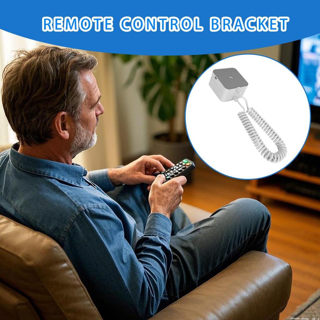 Emote Control Bracket Anti-theft Remote Control Caddy For Back Magnetic TV Organizer Safely Secure Artifact With String