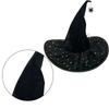 Witch Hat 36cm High Pointed Wizard Hat Halloween Dress up Hat Witch Costume Accessories for Women Men Masquerade Cosplay