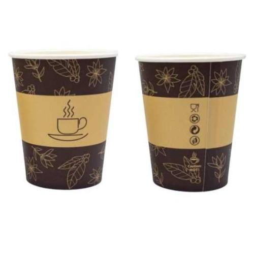 Paper Cups With Love Nature Print - No Additional Charge Sup
