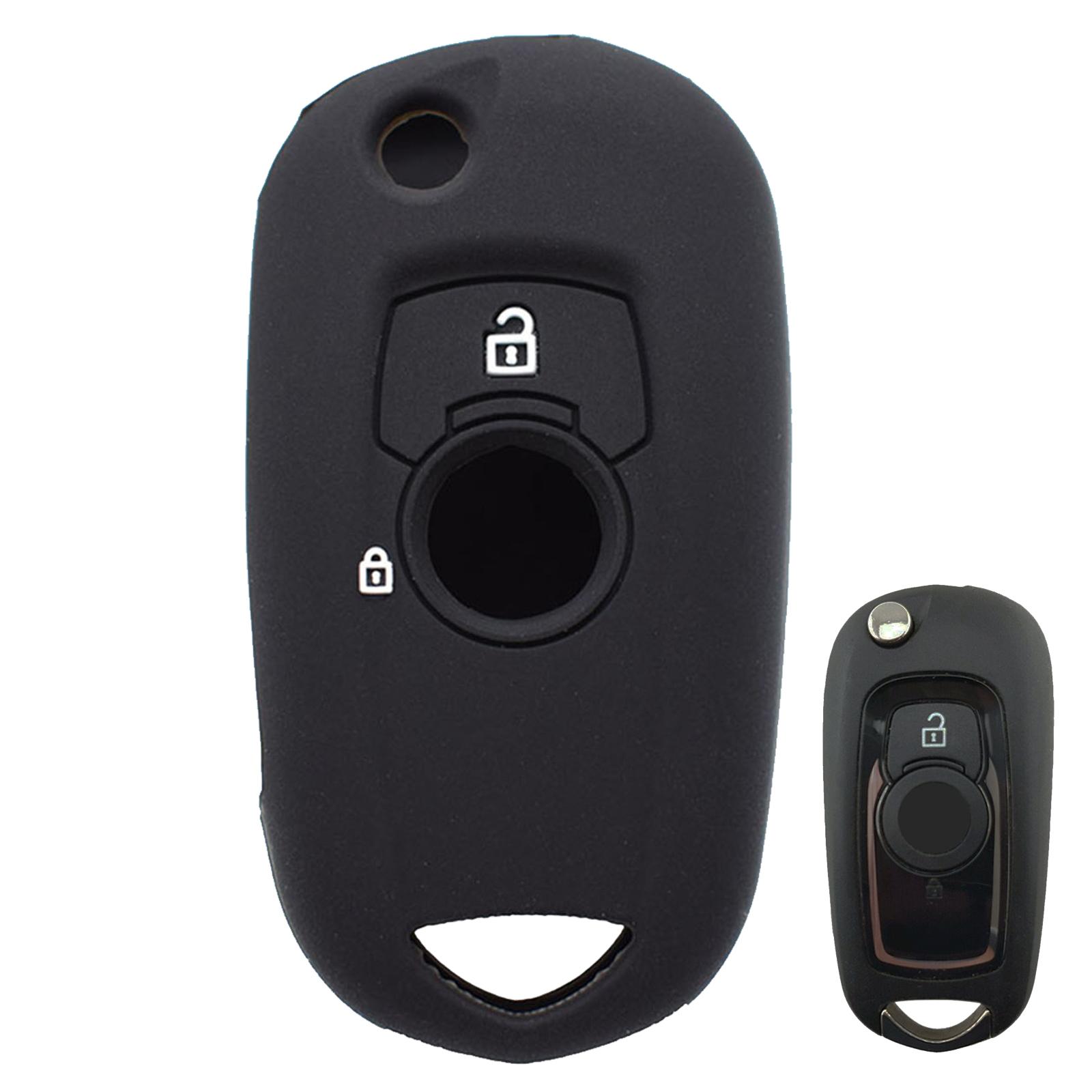 

Автомобильный откидной чехол для ключей, чехол-брелок для Opel Vauxhall Astra K Corsa E, силиконовый чехол с дистанционным управлением, резиновый автомобильный держатель без ключа чёрный