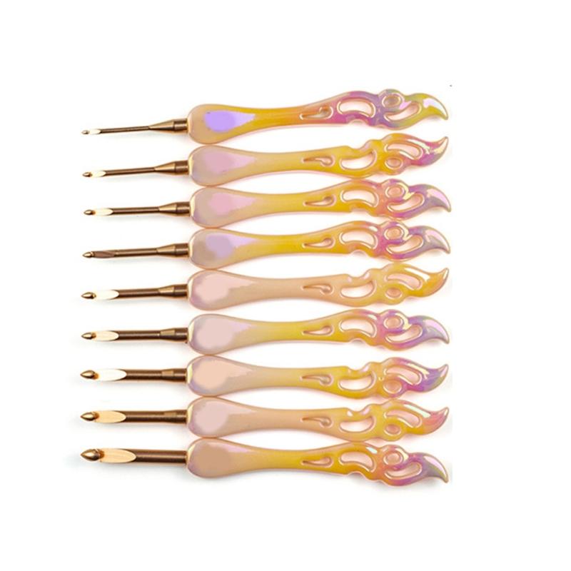 

Acrylic Crochet Hook Set Ergonomic Designs Comfortable Grip Ideal For Handmade Enthusiasts And Projects 1