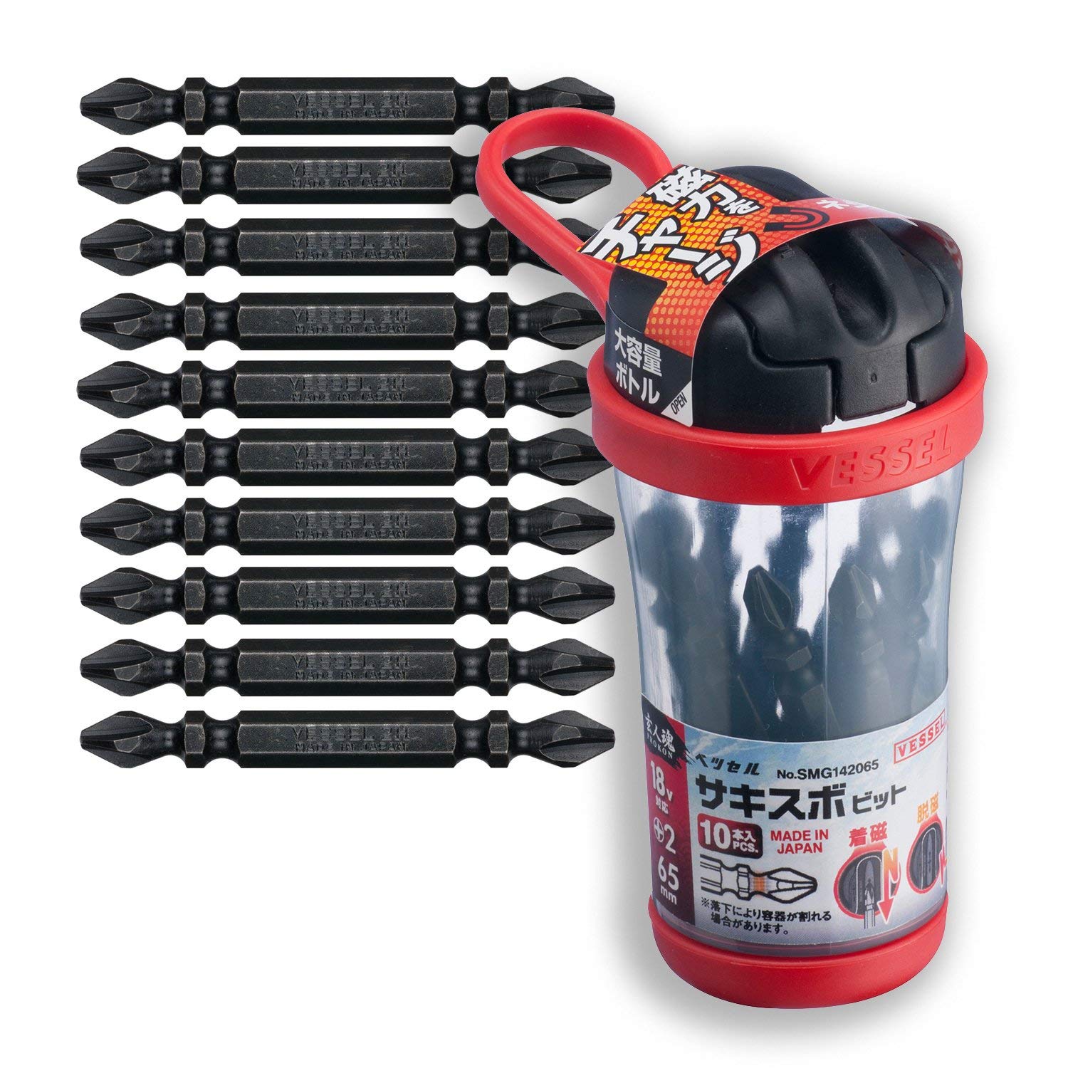 

VESSEL Bit Mug Bottle Sakisbo Bit x 65H Pack of 10 SMG142065 Double-Headed +2