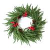 Artificial Simulation Green Plants, Pine Needles, Red Fruit Wreaths, Christmas Pinecone Decorative Storefront Pendants