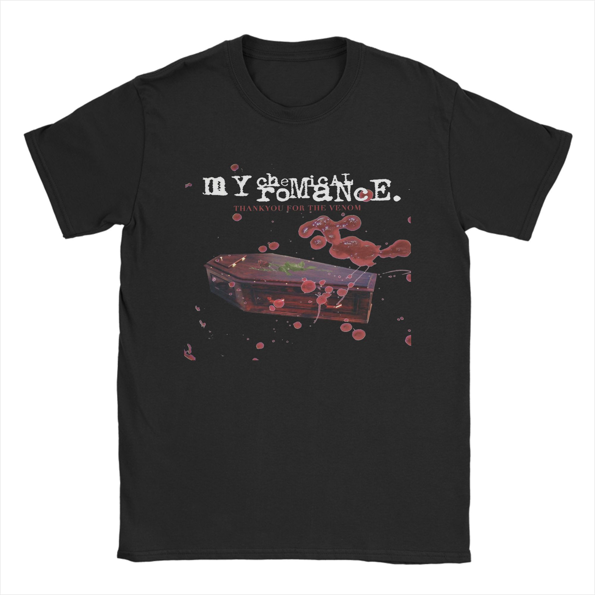 

Mcr Band Punk Rock T Shirts Pure Cotton Vintage T-Shirts Round Neck My Chemical Romance Tees Short Sleeve Clothing Classi... 5XL різнокольоровий