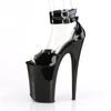 Black super high-heeled sandals female 2025 new summer not tired feet fashion trend high heels stiletto fairy style