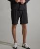 BIRBANTE Seersucker Single-Pleat Half Pants - Black