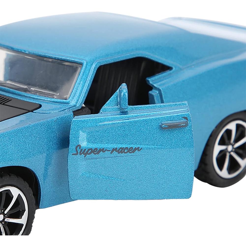Model Mașină de Curse Dodge Super la Scară 1/32, Jucărie Mașină cu Sunet și Lumină, Model Mașină Aliaj cu Tragere Înapoi Retro pentru Familie pentru Acasă