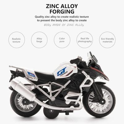 Simulation Alloy Diecast Motorcycle Model with Light Sound 1:16 Off Road Toys for Children Collection Autocycle Christmas Gifts