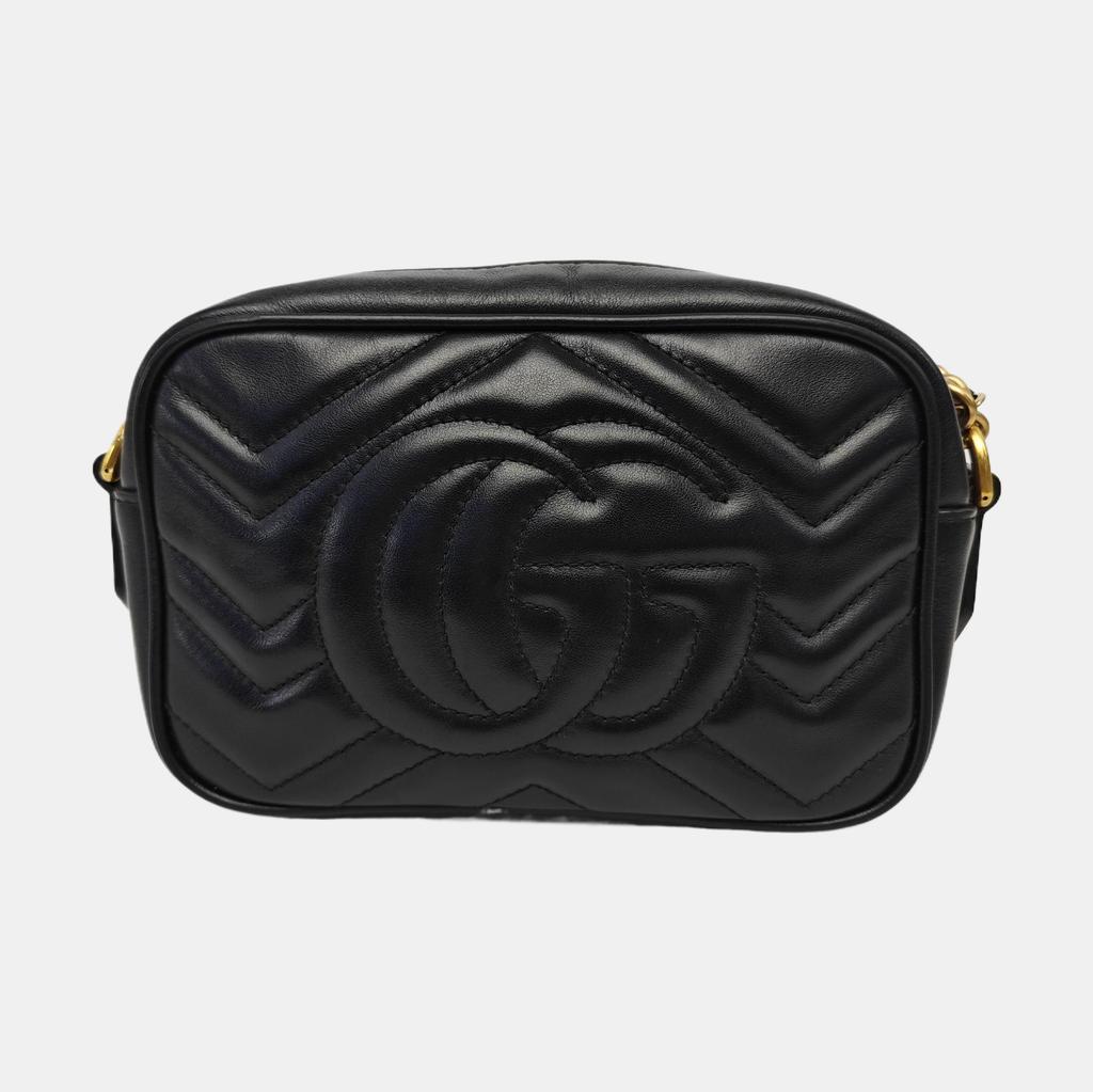 [Pre-Owned] Gucci GG Marmont Matelassé Mini Bag 'Nero' - Very Good #1I0JQDT
