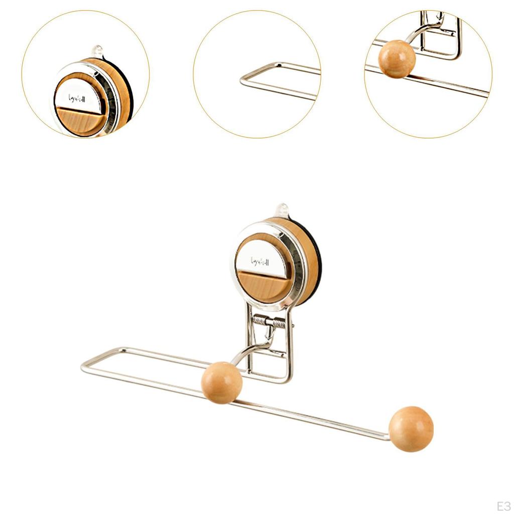 Paper Towel Holder Dishcloth Hanging Easy to Install under Cabinet Storage Rack Stand