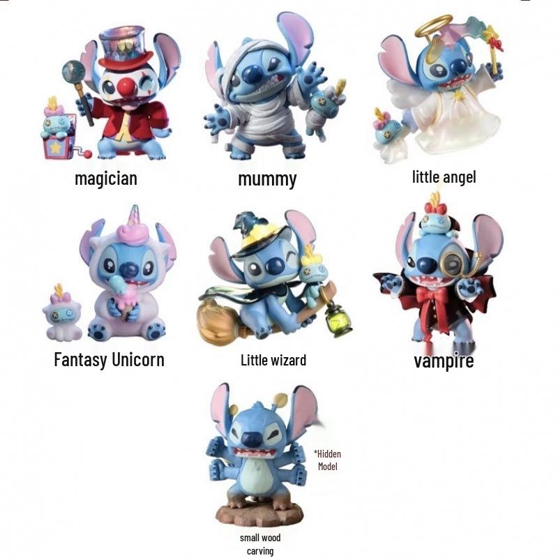 Estátua Stitch Diário Engraçado 2.0: Ornamento de Boneca Surpresa da Moda