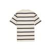 Puma MMQ Logo Round Neck Striped Short Sleeve T-Shirt Men Tops Alpine-Snow 624015-87