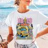 Basic Clothing Top Cartoon Cute T-Shirt Watercolor Short Sleeve Fashion Casual Street Women's Style Regular Versatile T-Shirt