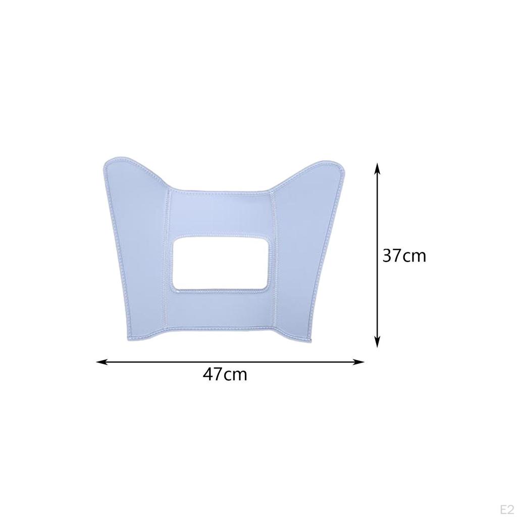 Rear Exhaust Vent Kick Mat PU Leather Car Back Seat Cover for Byd Seal Blue