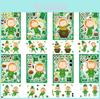 Adorable Cm2309013 Children's Cartoon St. Patrick's Day Puzzle Diy Sticker Set For Kids