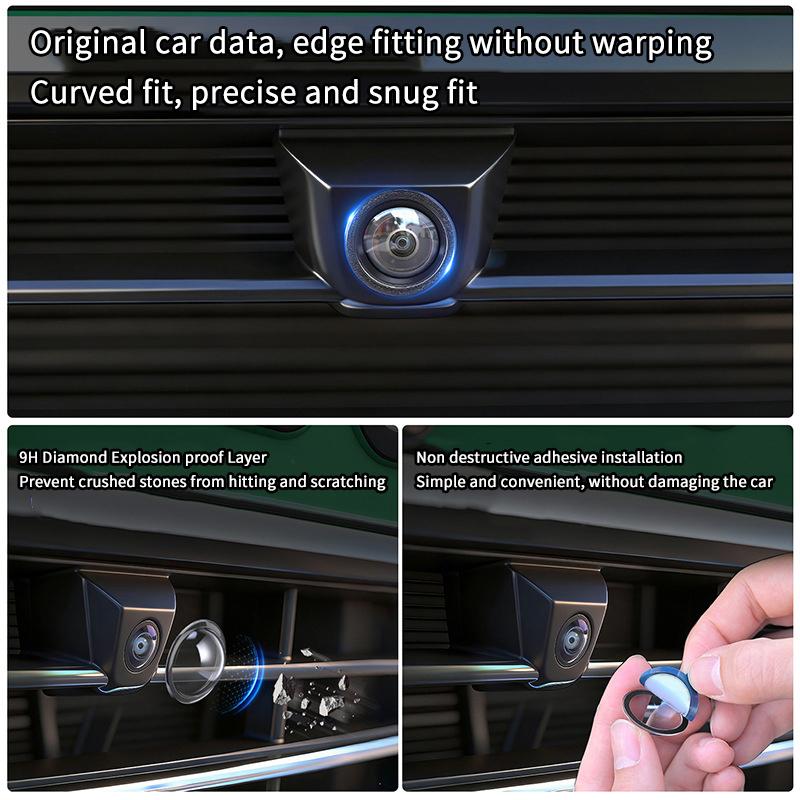 Universal Car Camera Lens Protector 2/10 Pcs Rear View Backup Camera Cover 360° Camera Protection Anti Scratch Waterproof