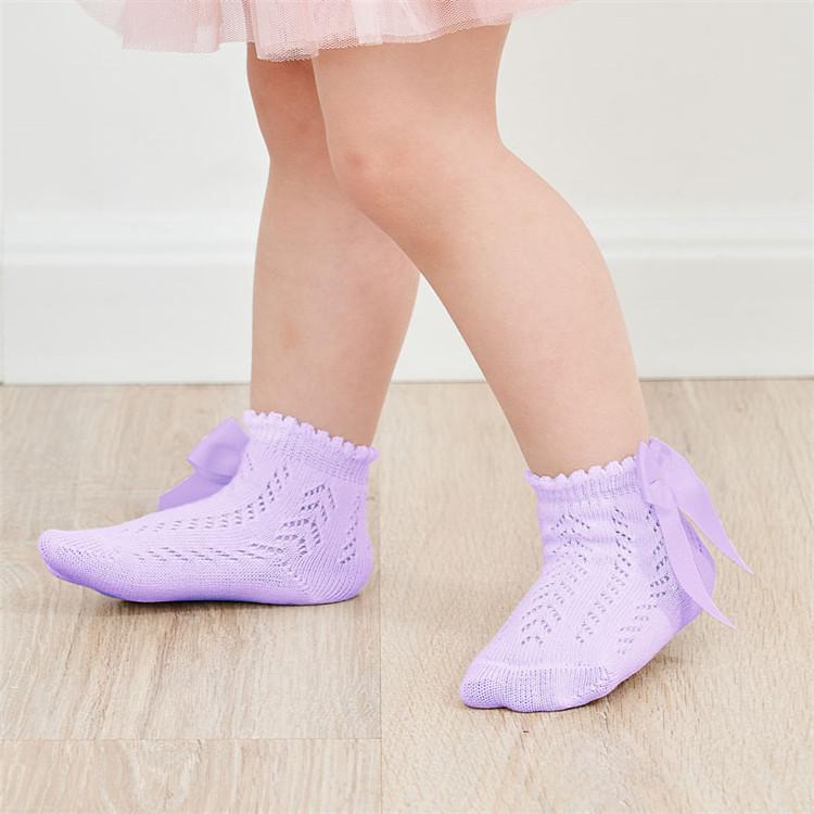 Sommer Mesh Neugeborenen Baby Mädchen Socken Mode Bogen Dünne Socken für Mädchen Infant Kleidung Zubehör Weiß Rot Farbe 0-5Year