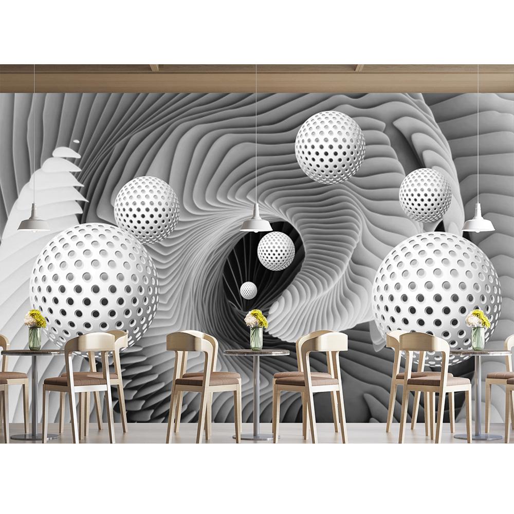 Size Modern 3d Space Wallpaper Sphere Space Vortex Mural Bedroom Living Room Tv Background Wall Mural
